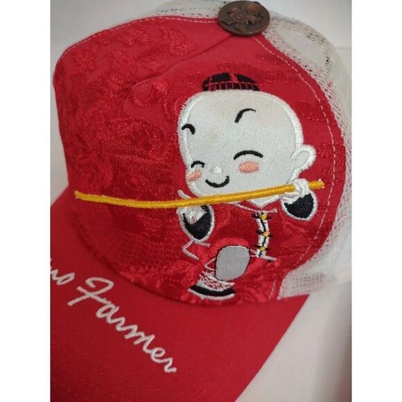 Ciano Farmer Samurai Baseball Hat Snapback Red NWT - Picture 6 of 16